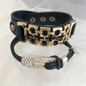 Two leather bracelets